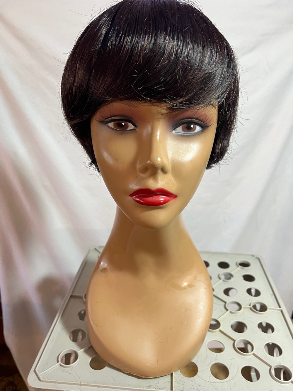 Short Black Pixie Wig - Women Hair